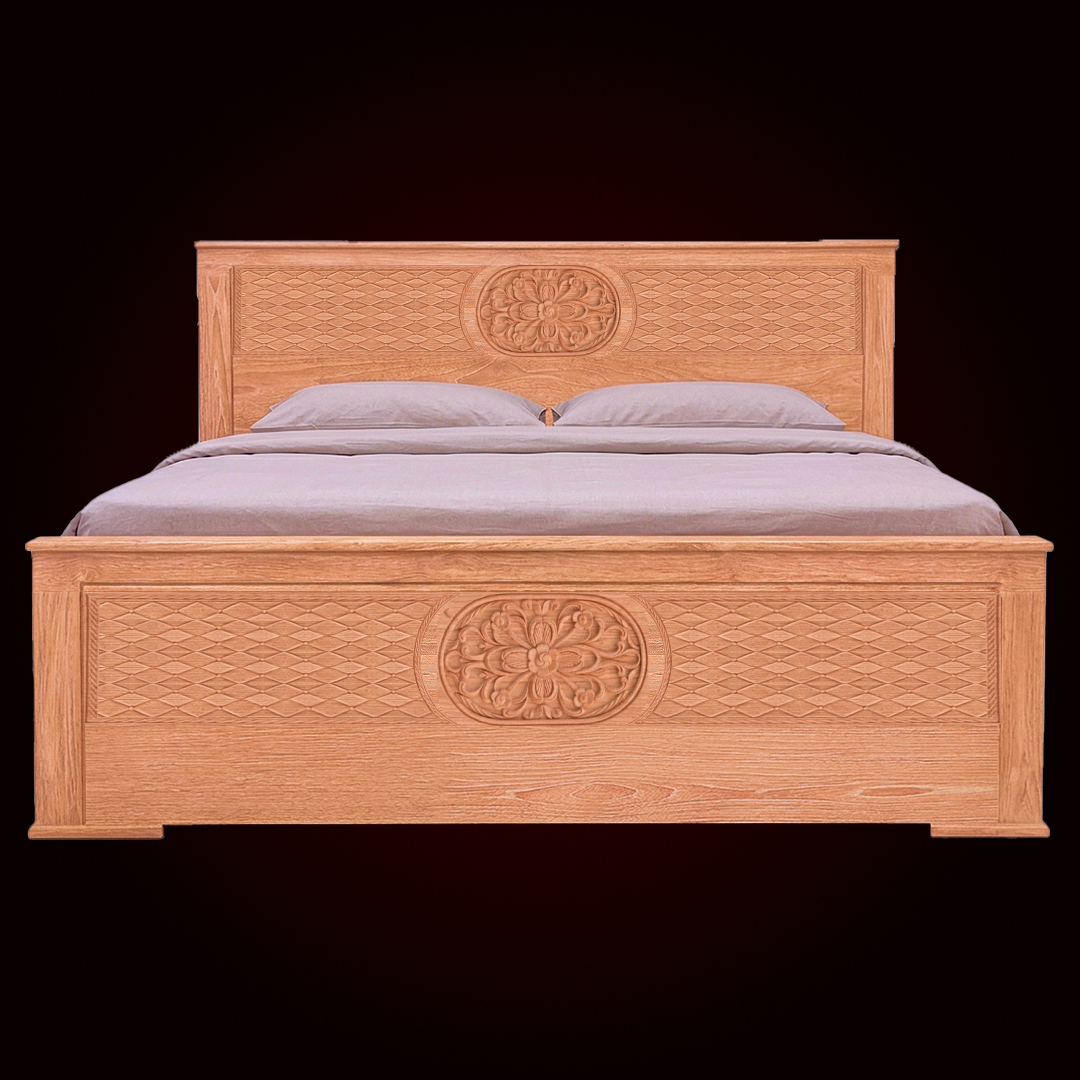 Premium Solid Wood Bed | Modern Bedroom Furniture