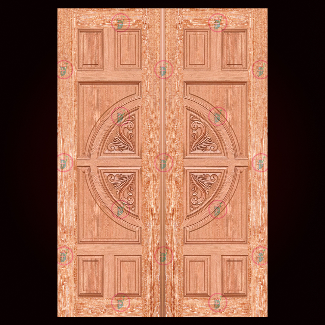 Premium Solid Wooden Double Door.