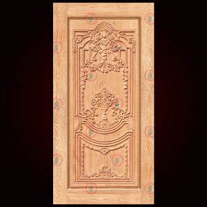 Premium Solid Wooden Single Door | Luxury Carved Main Entrance Door | Royal Collection